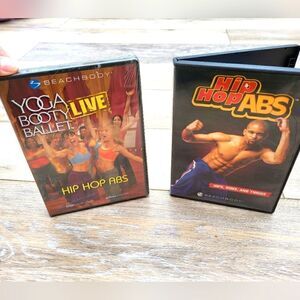 Hip Hop Abs DVDs hips buns and thighs, & Yoga Booty Ballet